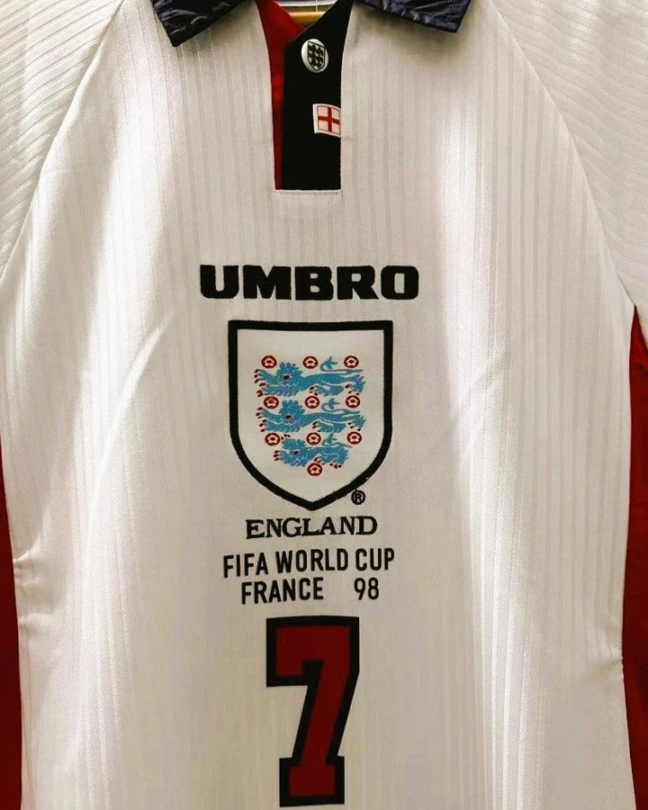 England 98/99 Home Retro Shirt - BECKHAM #7