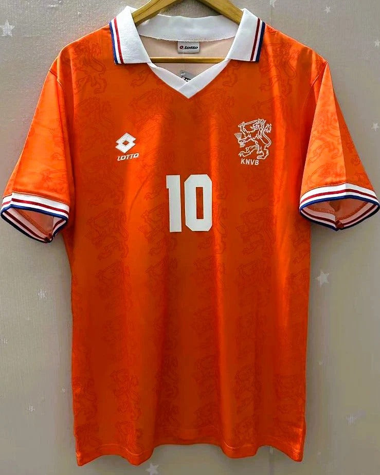 Netherlands 94/95 Home Retro Shirt - BERGKAMP #10
