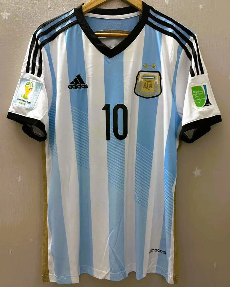 Argentina 14/15 Home Retro Shirt - MESSI #10 (+Patches)