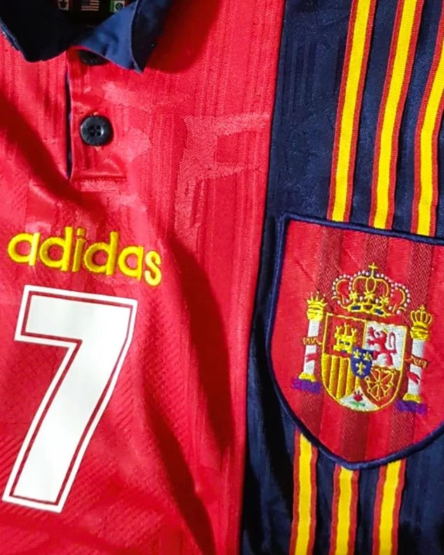 Spain 96/97 Home Retro Shirt - GUARDIOLA #7