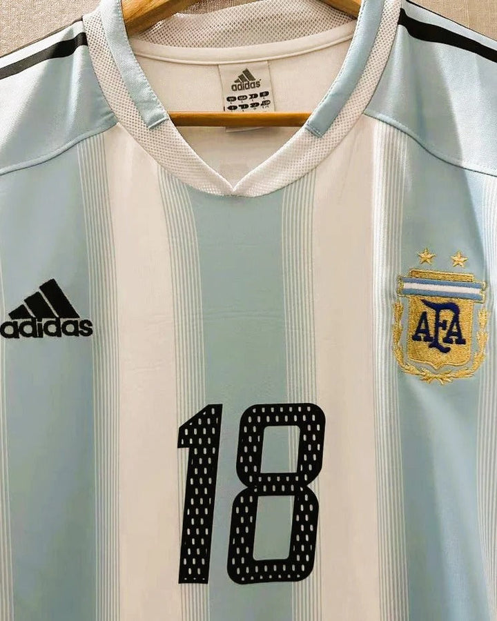Argentina 04/05 Home Retro Shirt - MESSI #18