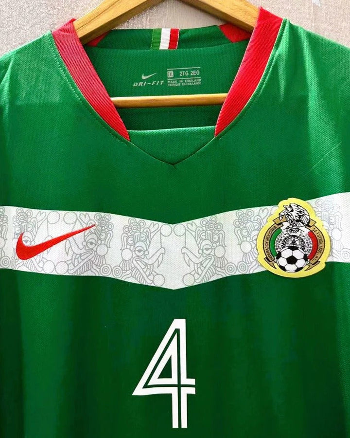 Mexico 06/07 Home Retro Shirt - R. MARQUEZ #4 (+Patches)
