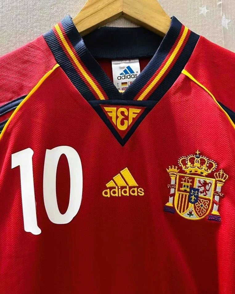 Spain 98/99 Home Retro Shirt - RAUL #10