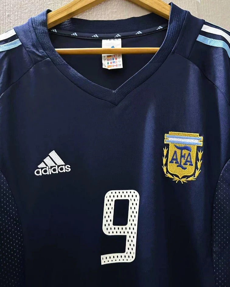 Argentina 02/03 Away Retro Shirt - BATISTUTA #9 (+Patches)