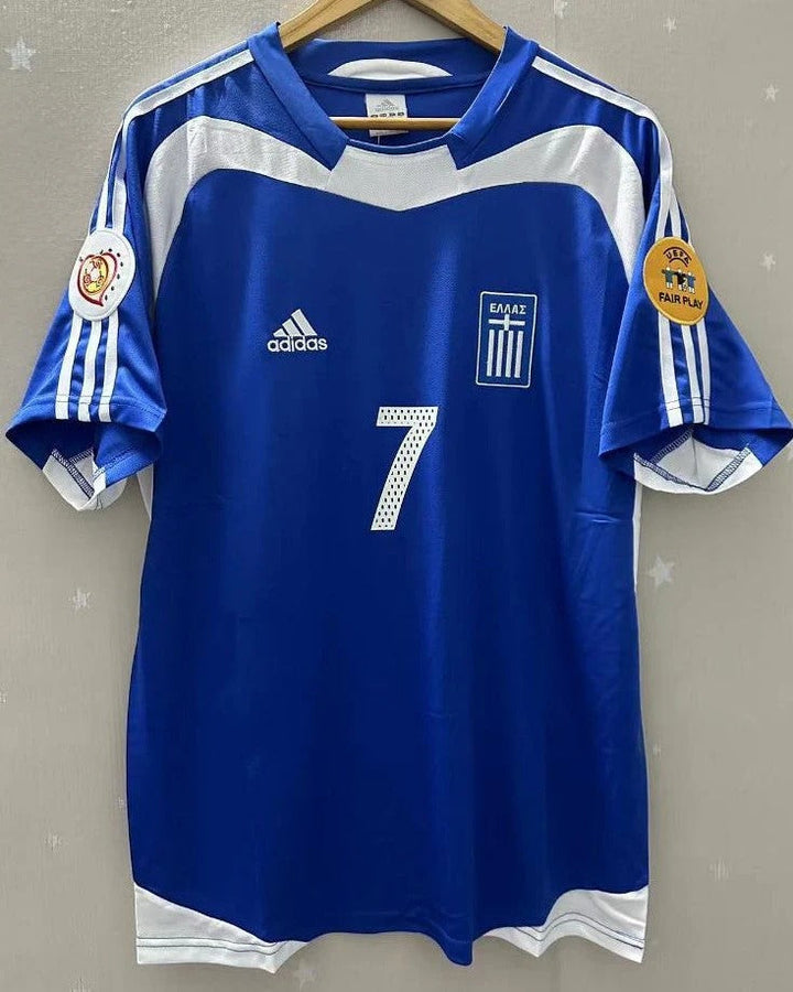 Greece 04/05 Home Retro Shirt - ZAGORAKIS #7 (+Patches)