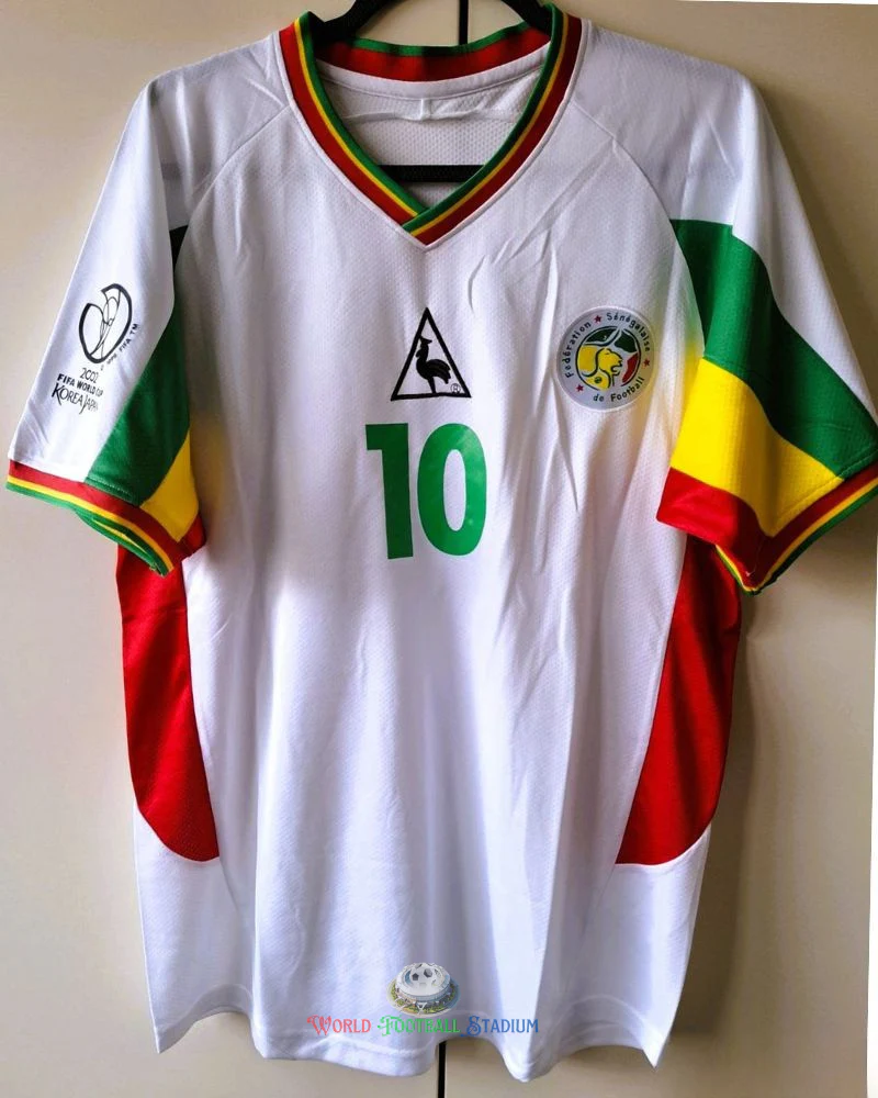Senegal 02/03 Home Retro Shirt - KH. FADIGA #10 (+Patches)