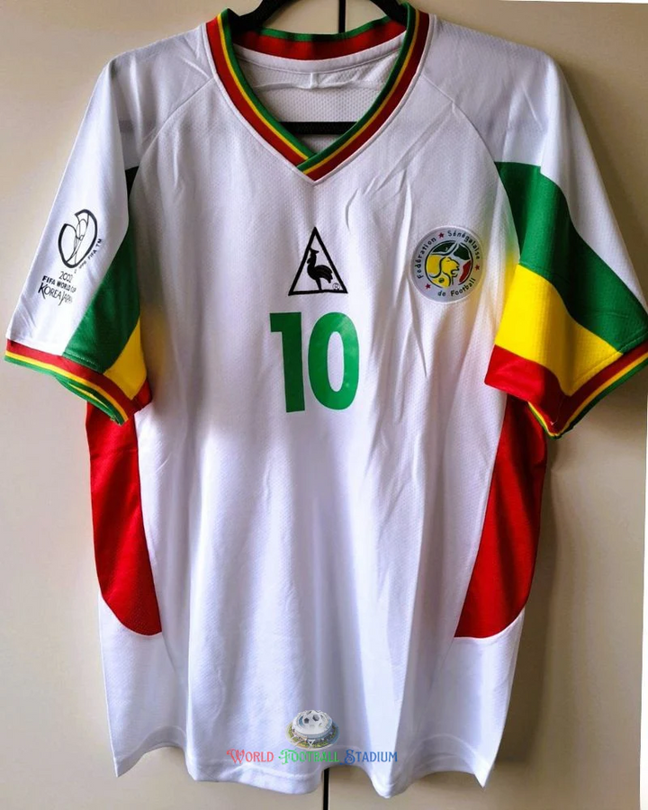 Senegal 02/03 Home Retro Shirt - KH. FADIGA #10 (+Patches)