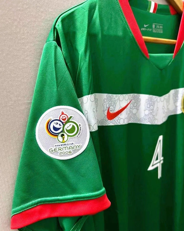 Mexico 06/07 Home Retro Shirt - R. MARQUEZ #4 (+Patches)