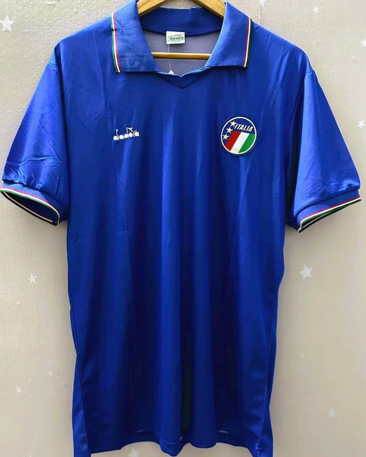 Italy 90/91 Home Retro Shirt - MALDINI #7