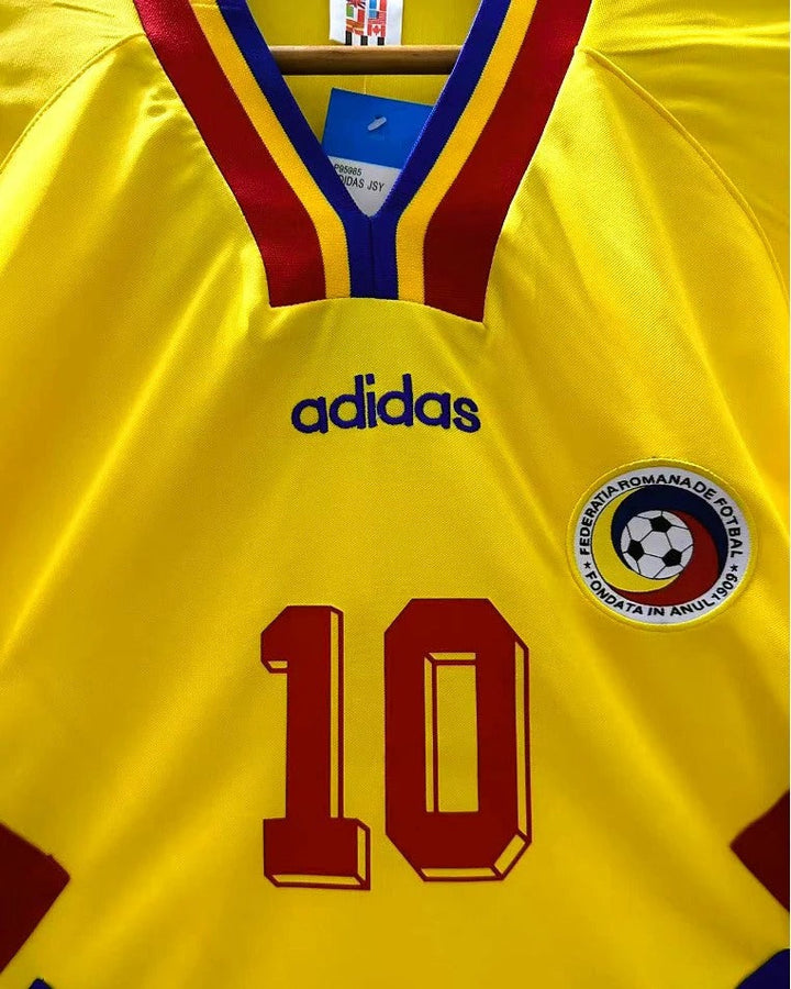 Romania 94/95 Home Retro Shirt - HAGI GHEORGHE #10