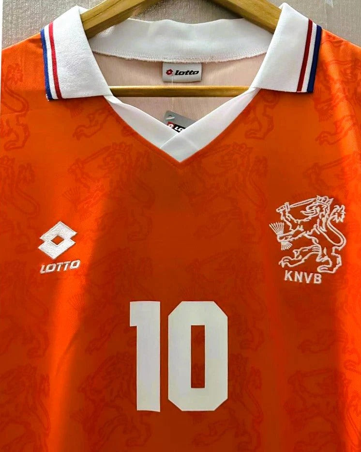Netherlands 94/95 Home Retro Shirt - BERGKAMP #10