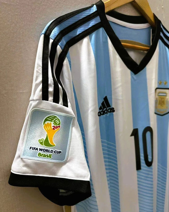 Argentina 14/15 Home Retro Shirt - MESSI #10 (+Patches)