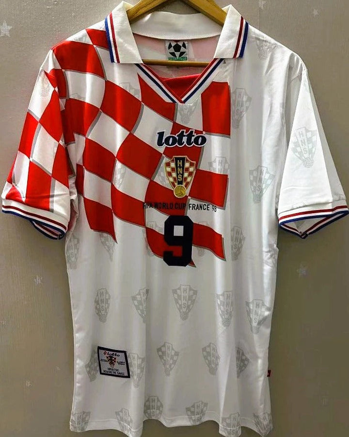Croatia 98/99 Home Retro Shirt - SUKER #9