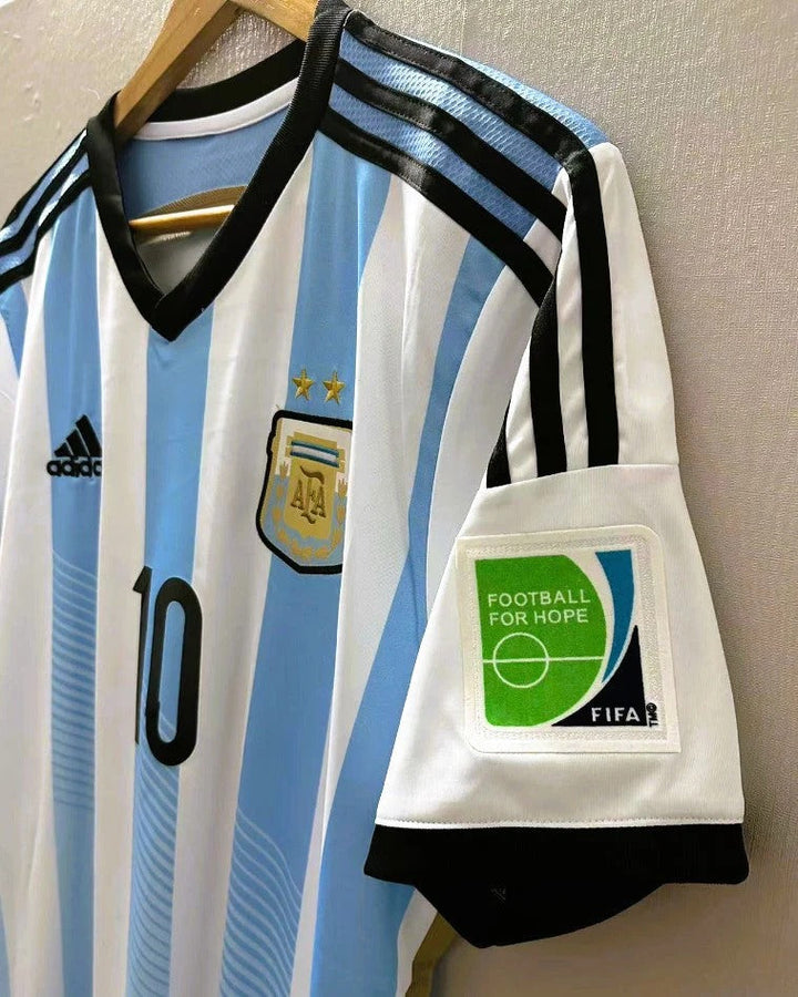 Argentina 14/15 Home Retro Shirt - MESSI #10 (+Patches)