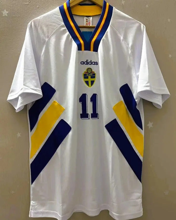 Sweden 94/95 Away Retro Shirt - BROLIN #11