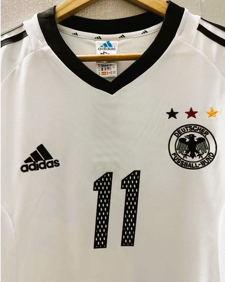 Germany 02/03 Home Retro Shirt - KLOSE #11 (+Patches)