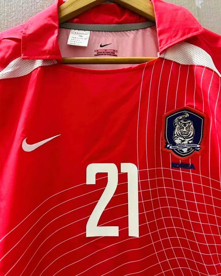 South Korea 02/03 Home Retro Shirt - J S PARK #21 (+Patches)
