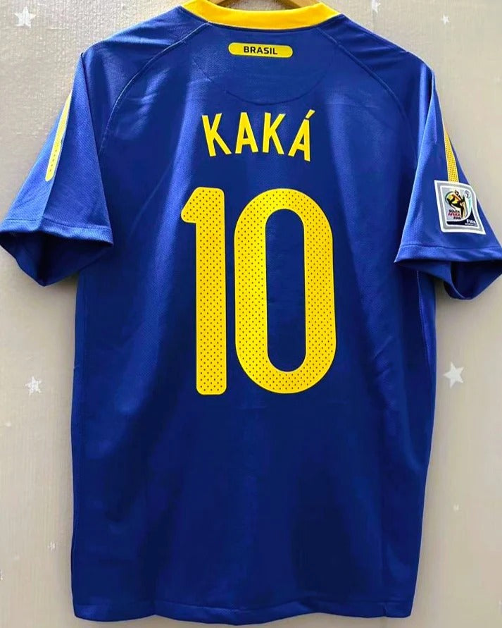 Brazil 10/11 Away Retro Shirt - KAKA #10 (+Patches)