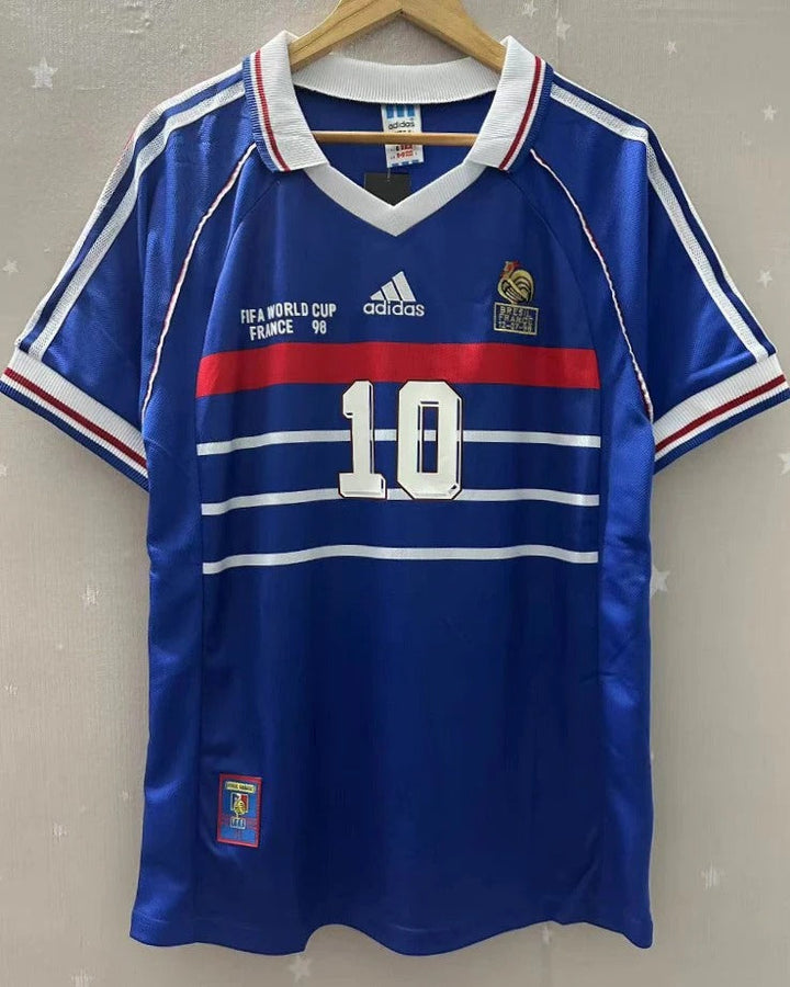 France 98/99 Home Retro Shirt - ZIDANE #10