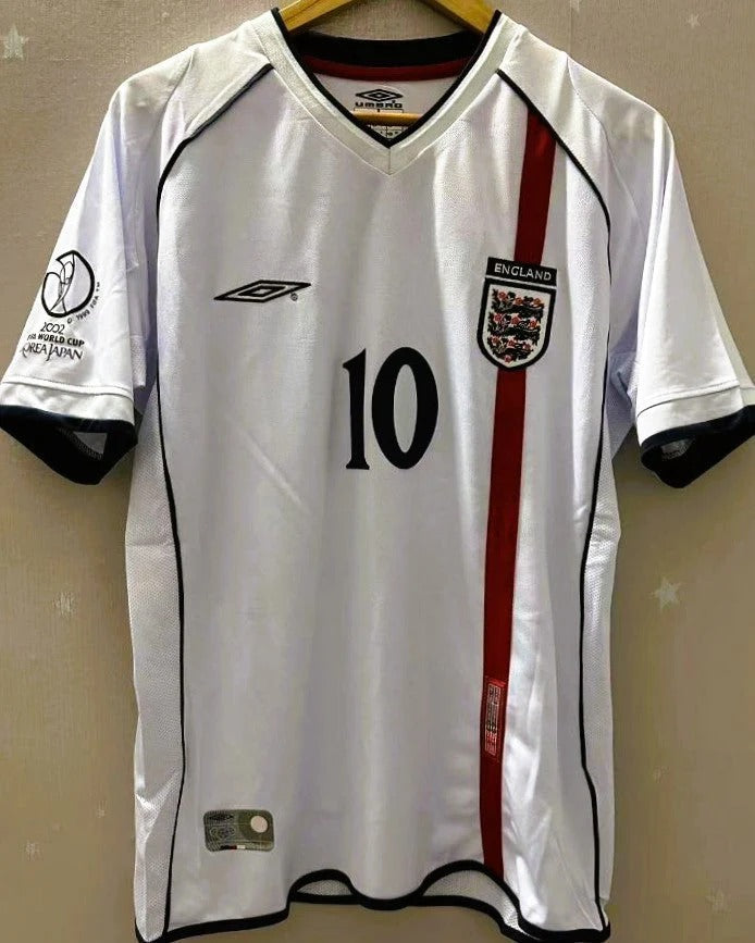 England 02/03 Home Retro Shirt - OWEN #10 (+Patches)