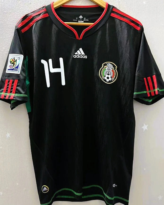 Mexico 10/11 Away Retro Shirt - J. HERNANDEZ #14 (+Patches)