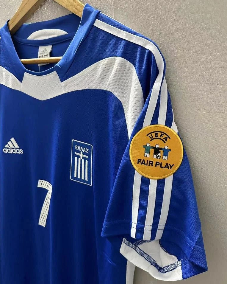 Greece 04/05 Home Retro Shirt - ZAGORAKIS #7 (+Patches)