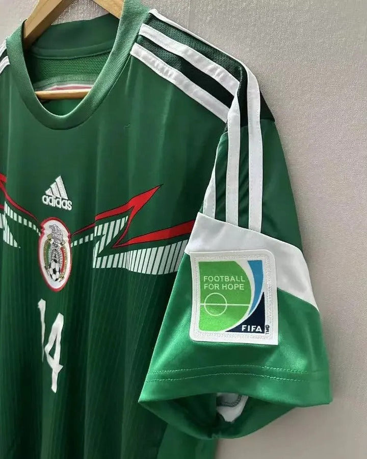 Mexico 14/15 Home Retro Shirt - CHICHARITO #14 (+Patches)