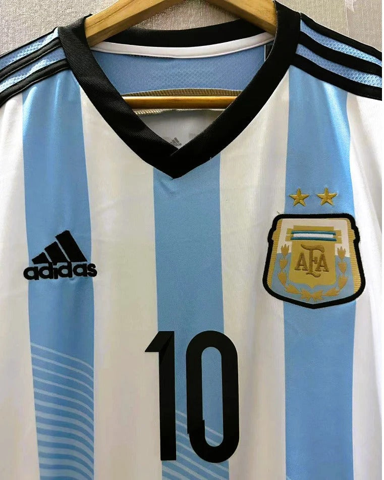 Argentina 14/15 Home Retro Shirt - MESSI #10 (+Patches)
