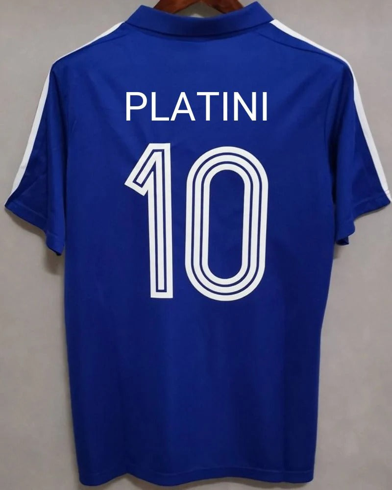 France 84/85 Home Retro Shirt - PLATINI #10