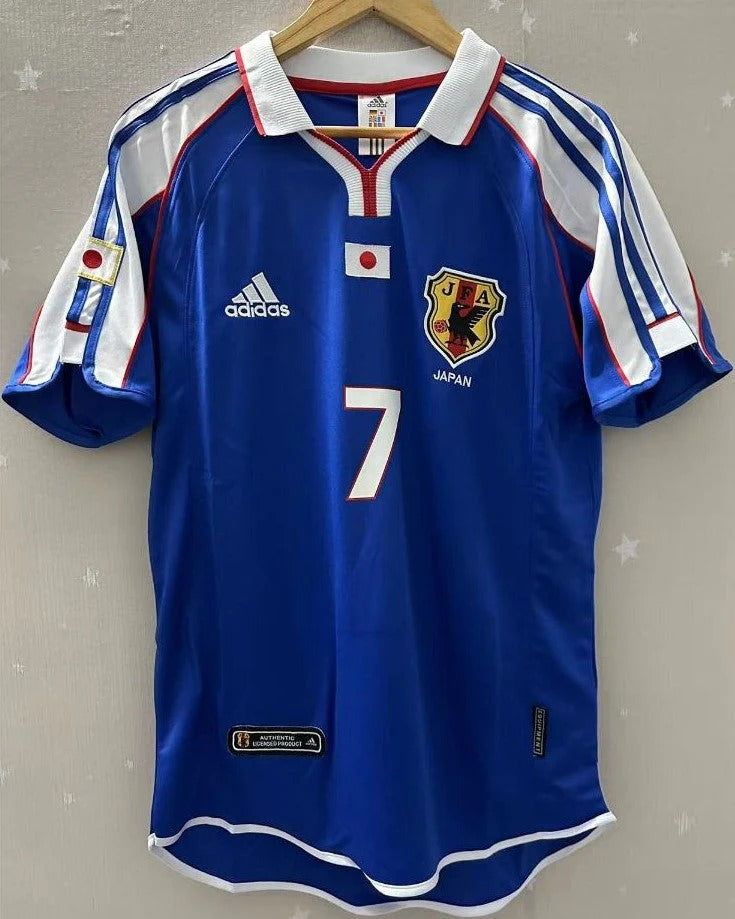 Japan 00/01 Home Retro Shirt - NAKATA #7 (+Patches)