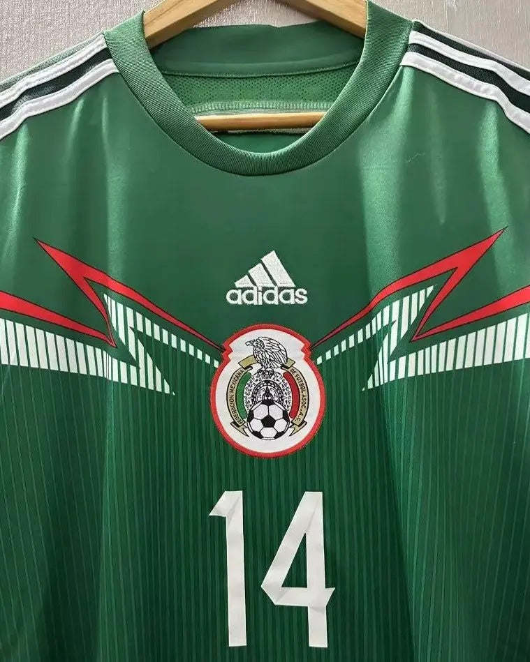 Mexico 14/15 Home Retro Shirt - CHICHARITO #14 (+Patches)