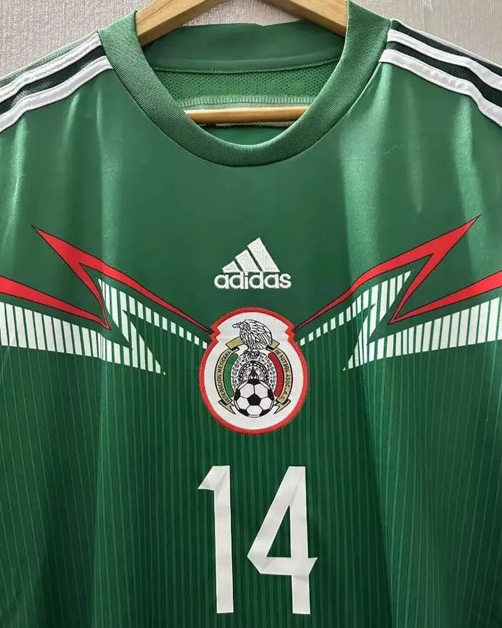 Mexico 14/15 Home Retro Shirt - CHICHARITO #14 (+Patches)
