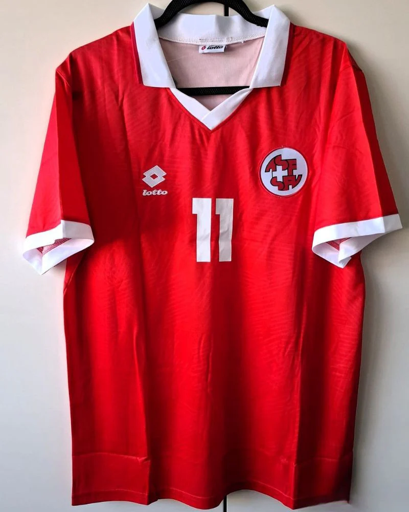 Switzerland 94/95 Home Retro Shirt - CHAPUISAT #11