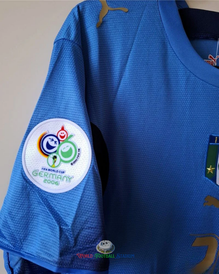 Italy 06/07 Home Retro Shirt - PIRLO #21 (+Patches)
