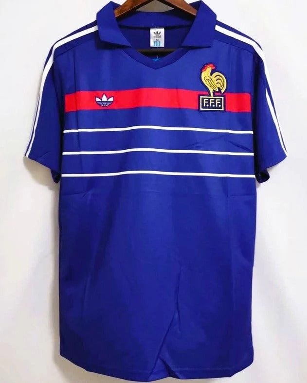 France 84/85 Home Retro Shirt - PLATINI #10