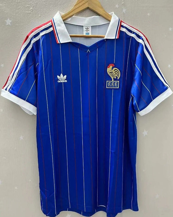 France 82/83 Home Retro Shirt - PLATINI #10