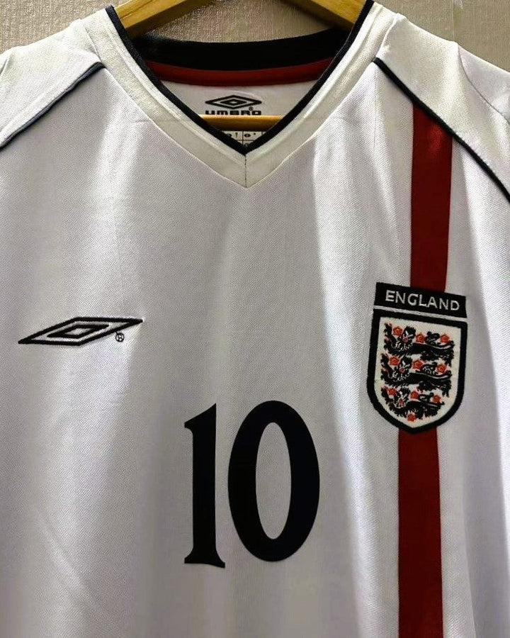 England 02/03 Home Retro Shirt - OWEN #10 (+Patches)