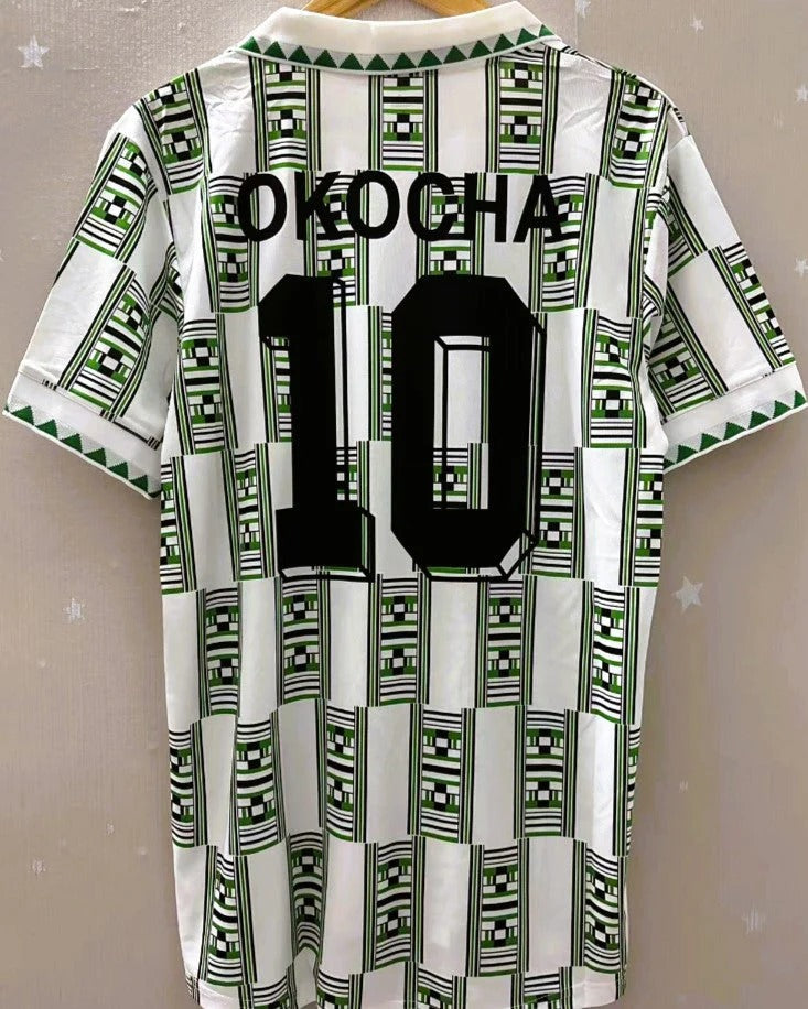 Nigeria 94/95 Away Retro Shirt - OKOCHA JAY JAY #10