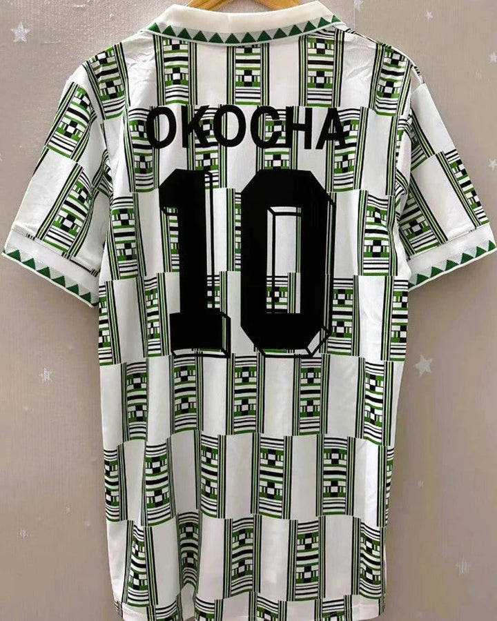 Nigeria 94/95 Away Retro Shirt - OKOCHA JAY JAY #10