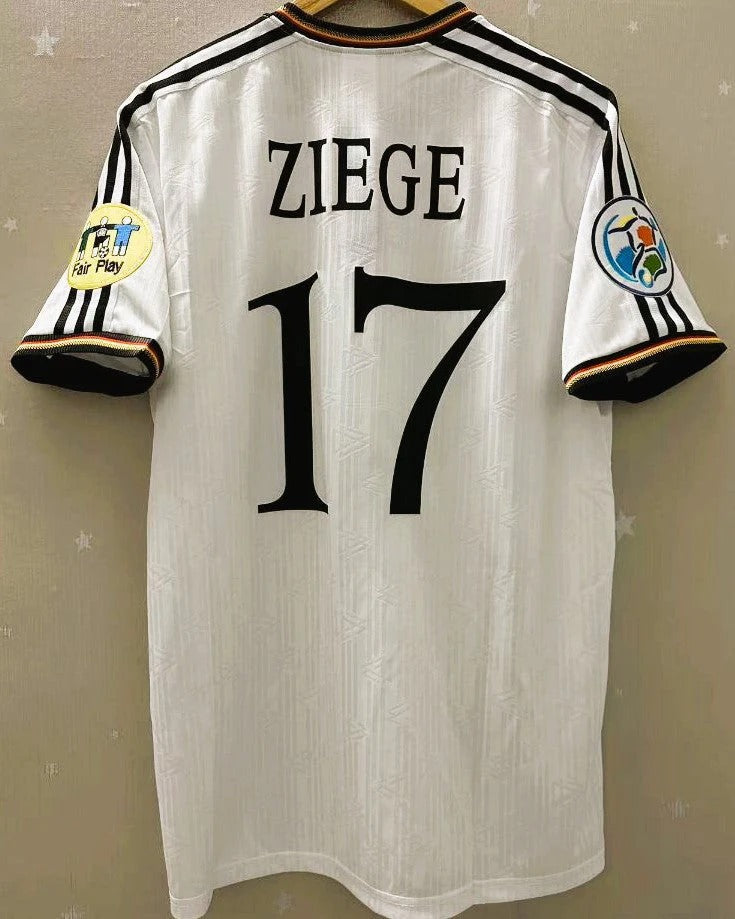 Germany 96/97 Home Retro Shirt - ZIEGE #17 (+Patches)