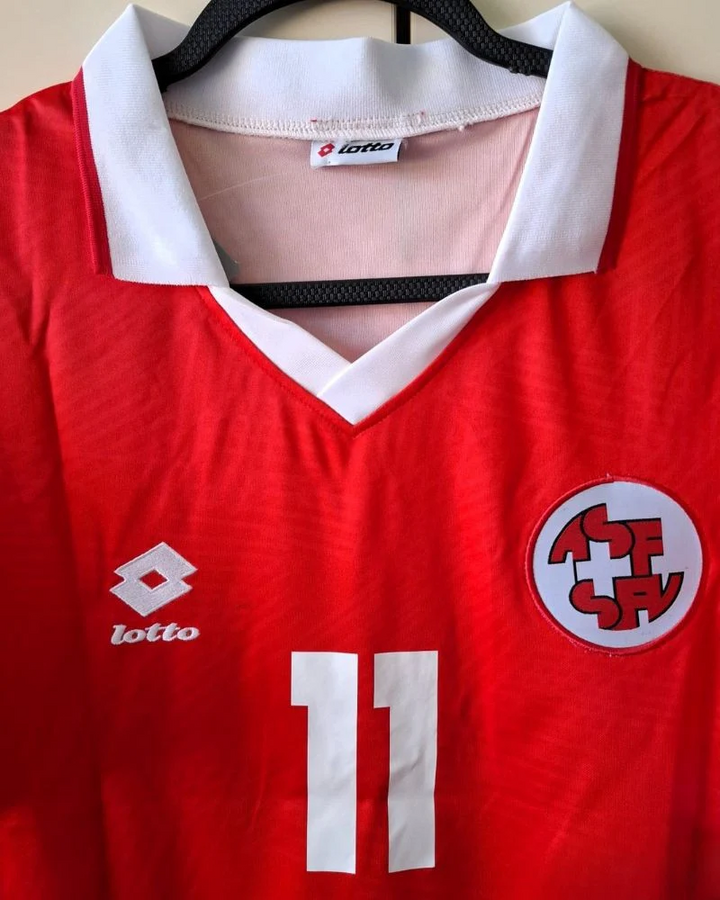 Switzerland 94/95 Home Retro Shirt - CHAPUISAT #11