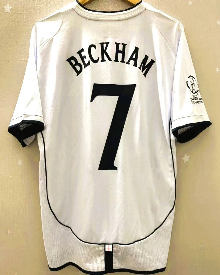England 02/03 Home Retro Shirt - BECKHAM #7 (+Patches)