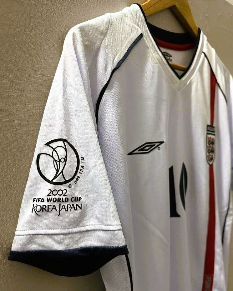 England 02/03 Home Retro Shirt - OWEN #10 (+Patches)