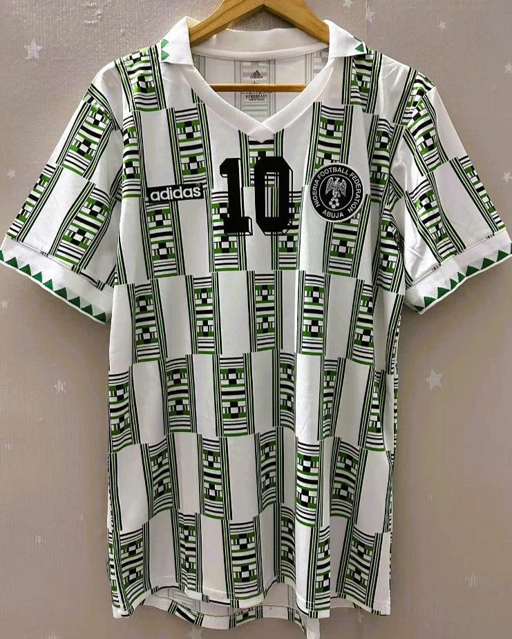 Nigeria 94/95 Away Retro Shirt - OKOCHA JAY JAY #10
