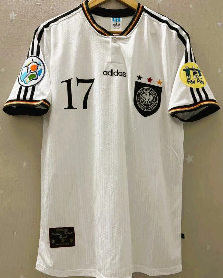 Germany 96/97 Home Retro Shirt - ZIEGE #17 (+Patches)