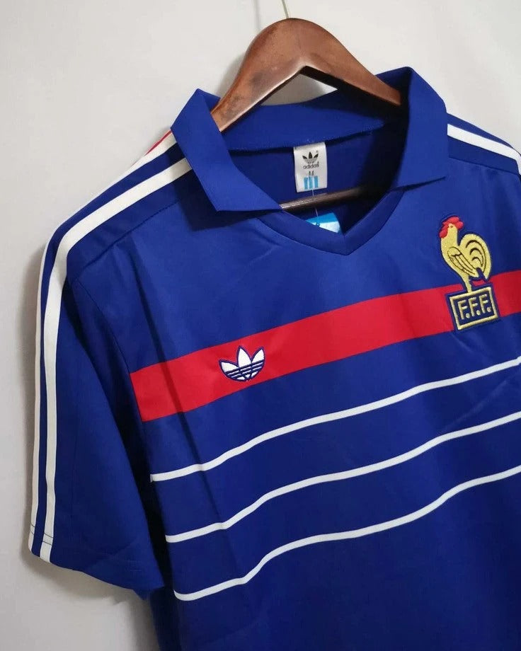 France 84/85 Home Retro Shirt - PLATINI #10