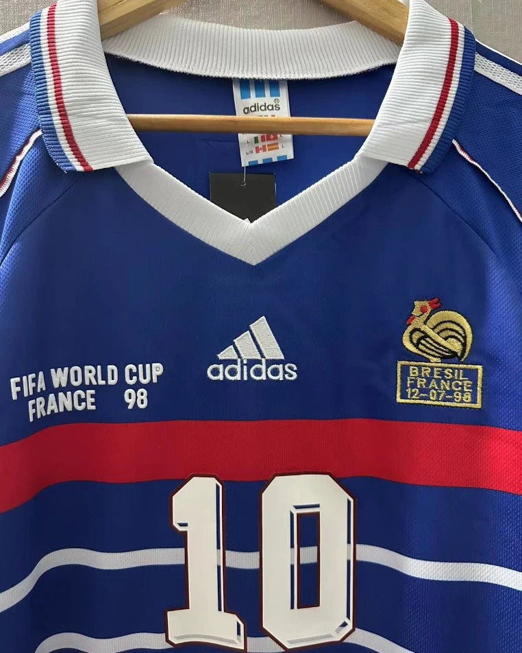 France 98/99 Home Retro Shirt - ZIDANE #10
