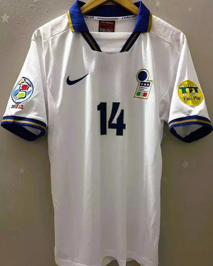 Italy 96/97 Away Retro Shirt - DEL PIERO #14 (+Patches)