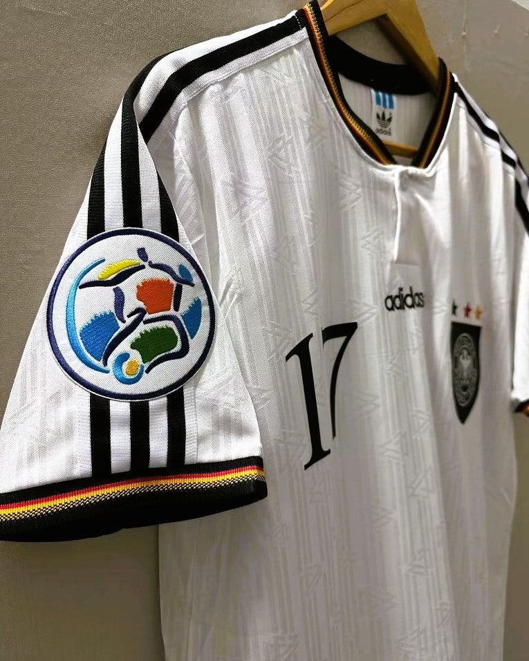 Germany 96/97 Home Retro Shirt - ZIEGE #17 (+Patches)
