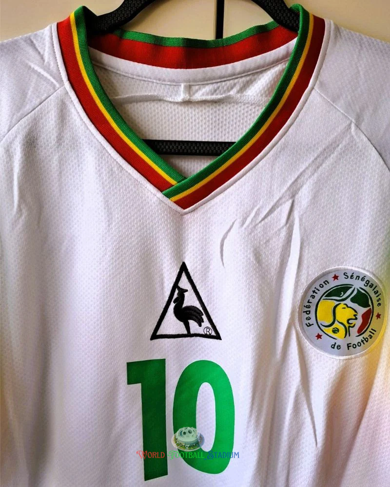 Senegal 02/03 Home Retro Shirt - KH. FADIGA #10 (+Patches)